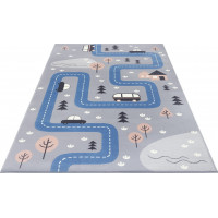 Dětský koberec Adventures 104537 Grey/blue