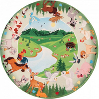 Dětský kusový koberec Juno 476 Mountains circle