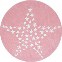 Dětský kusový koberec Bambi 870 pink circle
