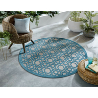 Kusový koberec Piatto Oro Blue circle