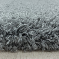 Kusový koberec Fluffy Shaggy 3500 light grey circle