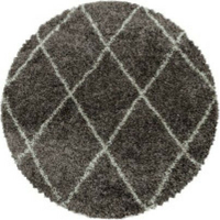 Kusový koberec Alvor Shaggy 3401 taupe circle