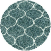 Kusový koberec Salsa Shaggy 3201 blue circle