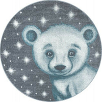 Dětský kusový koberec Bambi 810 blue circle