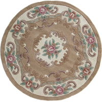 Ručně všívaný kusový koberec Lotus premium Fawn circle