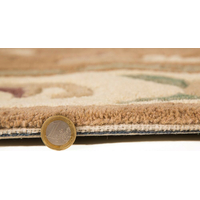 Ručně všívaný kusový koberec Lotus premium Fawn circle