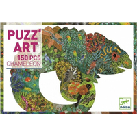 DJECO Obrysové puzzle Chameleon 150 dílků