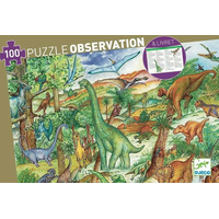 DJECO Puzzle Dinosauři 100 dílků