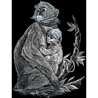 ROYAL & LANGNICKEL Sada 6 stříbrných škrabacích obrázků: Africká zvířata