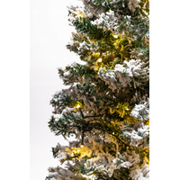 Umělý vánoční stromek s přírodním kmenem a LED světýlky - 120 cm