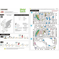 METAL EARTH 3D puzzle Modrý drak (ICONX)