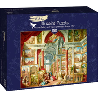BLUEBIRD Puzzle Obrazárna s pohledy na moderní Řím 1000 dílků