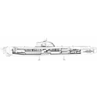 METAL EARTH 3D puzzle Německá ponorka typ XXI