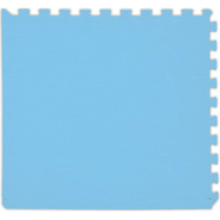 BABY Pěnový koberec tl. 2 cm - světle modrý 1 díl s okraji