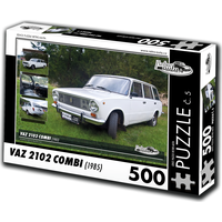 RETRO-AUTA Puzzle č. 5 VAZ 2102 Combi (1985) 500 dílků