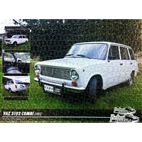 RETRO-AUTA Puzzle č. 5 VAZ 2102 Combi (1985) 500 dílků