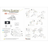 METAL EARTH 3D puzzle Stíhací letoun F-22 Raptor