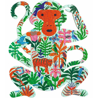 DJECO Tvarové puzzle Opice 350 dílků