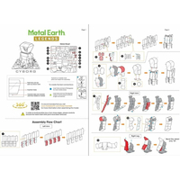 METAL EARTH 3D puzzle Justice League: Cyborg figurka