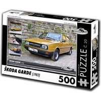 RETRO-AUTA Puzzle č. 20 Škoda Garde (1983) 500 dílků