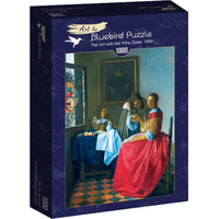 BLUEBIRD Puzzle Dívka se sklenicí na víno 1000 dílků