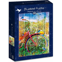 BLUEBIRD Puzzle Modří ptáčci na kole 1000 dílků