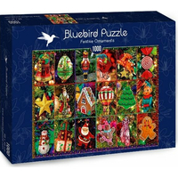 BLUEBIRD Puzzle Vánoční ozdoby 1000 dílků