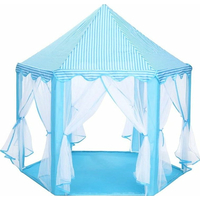 PIXINO Dětský stan na hraní Princeznin palác modrý