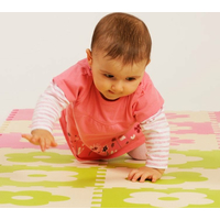 Pěnové BABY puzzle Zelené kytičky Z (29,5x29,5)
