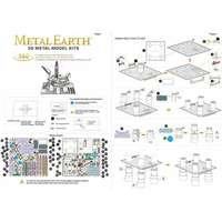 METAL EARTH 3D puzzle Ropná plošina a tanker (deluxe set)