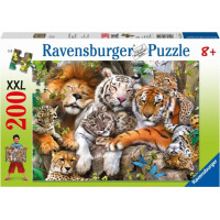 RAVENSBURGER Puzzle Kočičí zdřímnutí XXL 200 dílků