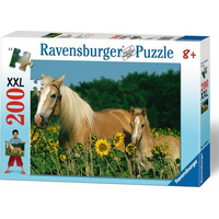 RAVENSBURGER Puzzle Koňské štěstí XXL 200 dílků