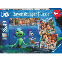 RAVENSBURGER Puzzle Disney Pixar: Luca 3x49 dílků