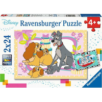 RAVENSBURGER Puzzle Disneyho oblíbená štěňátka 2x24 dílků