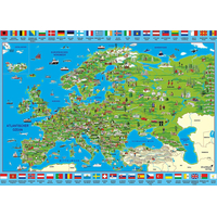 SCHMIDT Puzzle Ilustrovaná mapa Evropy 500 dílků
