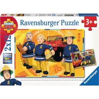 RAVENSBURGER Puzzle Požárník Sam v akci 2x12 dílků