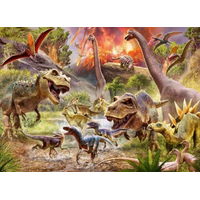 RAVENSBURGER Puzzle Dinosauři na útěku 60 dílků