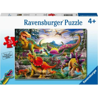 RAVENSBURGER Puzzle Tyranosauří řev 35 dílků