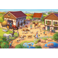 SCHMIDT Puzzle Farma 40 dílků + figurky zvířat
