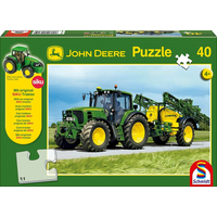 SCHMIDT Puzzle John Deere Traktor 6630 s postřikovačem 40 dílků + model SIKU