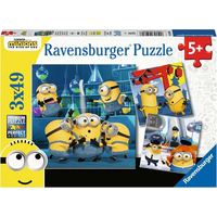 RAVENSBURGER Puzzle Mimoni 2: Padouch přichází 3x49 dílků