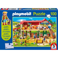 SCHMIDT Puzzle Playmobil Farma 100 dílků + figurka Playmobil