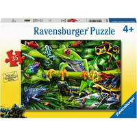 RAVENSBURGER Puzzle Úžasní obojživelníci 35 dílků