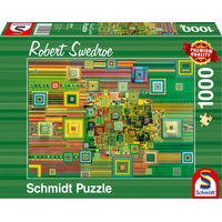 SCHMIDT Puzzle Zelený flashdisk 1000 dílků