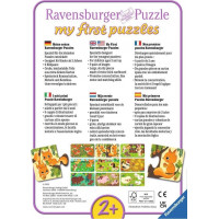 RAVENSBURGER Moje první puzzle Zvířátka a mláďátka 9x2 dílků