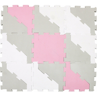 FreeOn Pěnové puzzle šedá,bílá,růžová