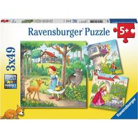 RAVENSBURGER Puzzle Klasické pohádky 3x49 dílků