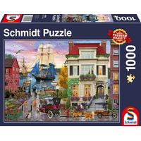 SCHMIDT Puzzle Loď v přístavu 1000 dílků