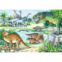 RAVENSBURGER Puzzle Svět dinosaurů 2x24 dílků