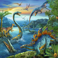 RAVENSBURGER Puzzle Úžasní dinosauři 3x49 dílků